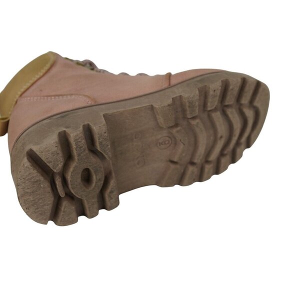 EUC Onka Pink Boots Lace Up Girls Size 9 - Picture 4 of 5